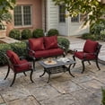 thumbnail image 4 of Pakunoda 22" X 24" Outdoor Deep Seat Cushion Replacement Slipcovers, 6 Set of Waterproof Patio Furniture Cushion Covers, Outdoor Cushion Covers with Zipper for Patio Furniture, Burgundy, 4 of 7