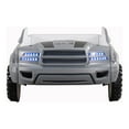 thumbnail image 3 of Furniture of America Rugged Kids Plastic Twin Pick-up Truck Bed with LED and Sound, Gray, 3 of 8