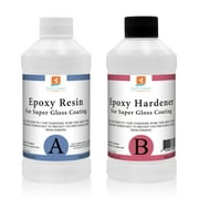 East Coast Resin Epoxy 32 Oz Kit Crystal Clear for Super Gloss Coating and Table Tops