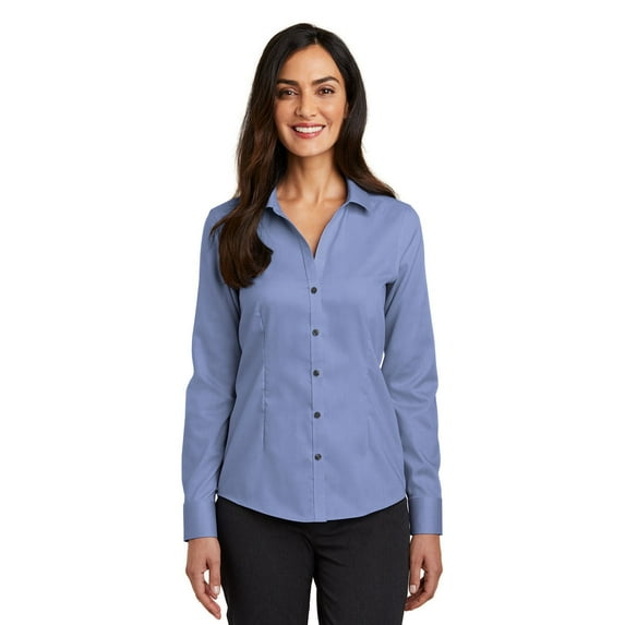 Red House Ladies Pinpoint Oxford Non-Iron Shirt. RH250