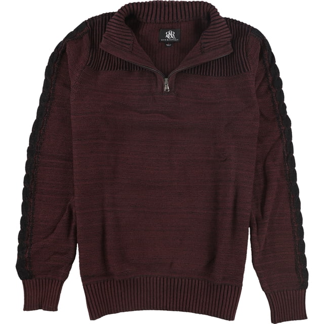 Rock & Republic suéter de cuello alto jaspeado para hombre, rojo, XX-Large