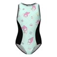 thumbnail image 5 of Kuromi And My Melody Girls One Piece Swimsuits Hawaiian Summer Swimwear Beach Bathing Suit Outfits, 5 of 7
