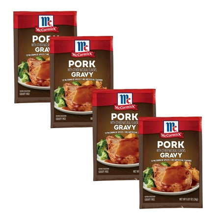 ( 4 Pack ) McCormick Pork Gravy Seasoning Mix 0.87 Oz