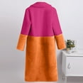 thumbnail image 5 of Olyvenn Stylish Women Winter Warm Coats Faux Coat Warm Furry Faux Jacket Long Sleeve Outerwear Cold Weather Thicken Furry Lined Thermal Down Overcoat Orange 12, 5 of 7