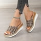 thumbnail image 2 of Amzcrzy Zapatos de mujer,Zapatos de mujer,Zapatillas de mujer, Sandalias de tacón medio con hebilla de una línea y tacón bajo para mujer, cómodas zapatillas Sandalias Mujer Zapatillas De Casa, 2 of 9