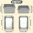 thumbnail image 3 of Stainless Steel Litter Box for Cats, Medium & Large Metal Litter Pan with High Walls, Non-Stick, Anti-Leak, Easy Clean Indoor  Toilet Tray with Scoop, 3 of 15