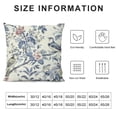 thumbnail image 5 of Qinduosi Salty&amp;Sweet Pillow Covers Set of , Vintage Floral Birds Decorative Pillowcase Cushion Case for Couch Patio Sofa Bed Home Decor, 5 of 5