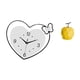 thumbnail image 5 of Reloj De Pared Con Forma De Corazón, Escultura De Fruta Acrílica, Decoración, Diseño Creativo, Movimiento Silencioso, Arte De Pared, Adorno De Porcelana, Mesa Coleccionable, Decoración, 5 of 8
