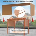 thumbnail image 2 of Costway 6.7'x17' Universal Replacement Canopy Cover Pergola Structure Sun Awning, 2 of 8
