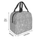thumbnail image 3 of Easygdp GlitterSilver Bolsa Térmica Premium - Tela Oxford Impermeable, Gran Capacidad, Bolsillo Frontal, Unisex para Trabajo, Escuela, Actividades al Aire Libre y Picnics, 3 of 8
