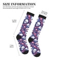 thumbnail image 4 of Pofeuu Skull cartoon flower Print Compression Socks for Women & Men Circulation - Best Support for Nurses,Running,Athletic,Sports, 4 of 7