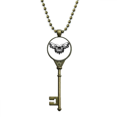 thumbnail image 1 of Avec Volant Aile Clé Collier Pendentif Plateau Orné Chaîne, 1 of 3