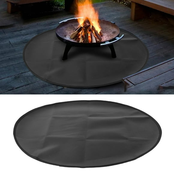 Estera Redonda PARA DEBAJO DE LA PARRILLA PARA EXTERIERES, ALMOHADILLA IGNÍFUGA PARRILLA, Resistente al Calor, Párrica, Chimenea, Fogón, Párrafo, Acampar,