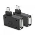 thumbnail image 4 of 2 Pcs Adaptateur Micro OTG, Micro USB vers USB OTG, Angle Droit 90 Degrés, Compatible avec, 4 of 7