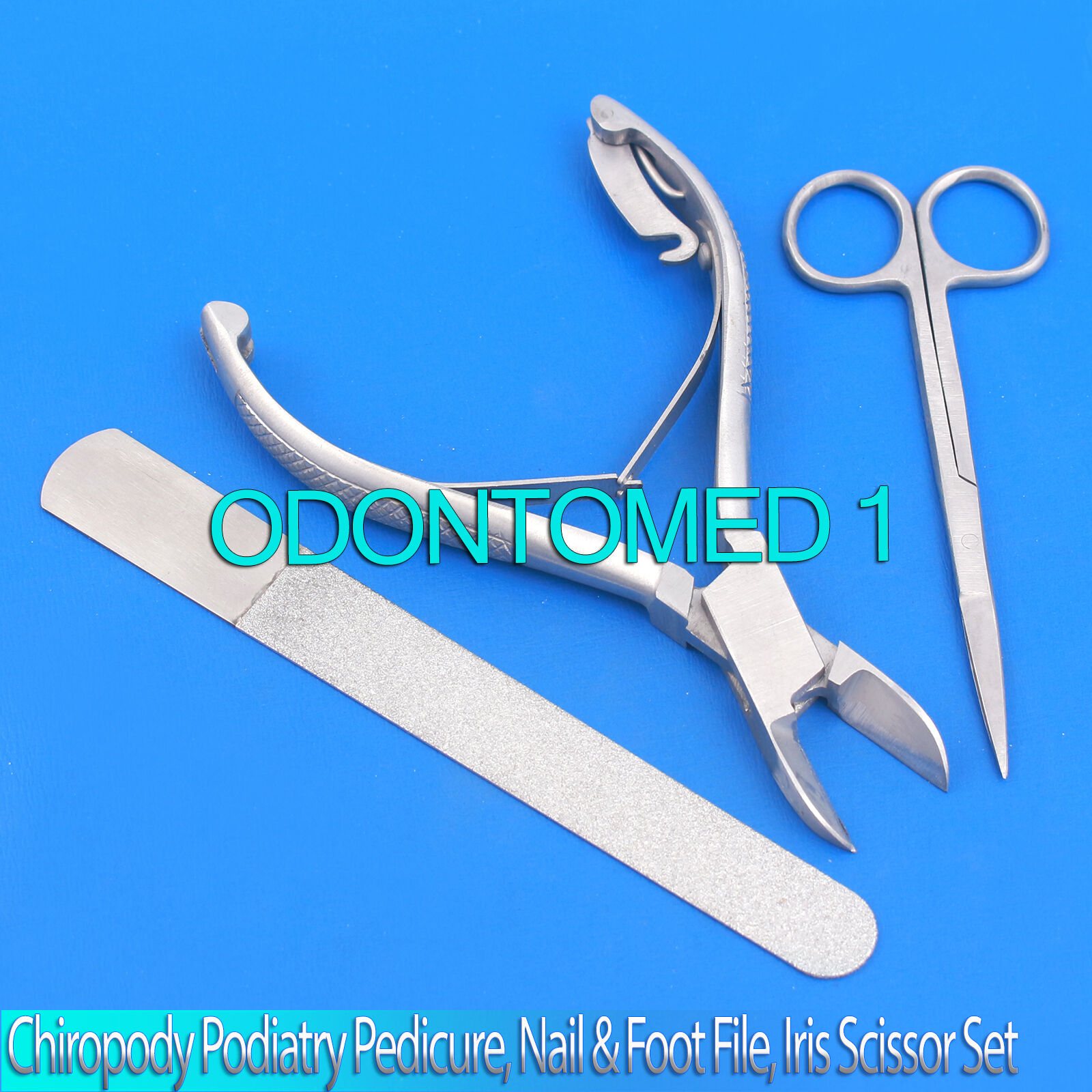 OdontoMed2011 Chiropody Podiatry Pedicure, Nail & Foot File, Iris Scissor Beauty Tool BTS-76