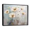 thumbnail image 2 of Designart "Sophisticated Taupe And Slate Buttercup Field" Buttercups Floater Framed Canvas Wall Art, 2 of 5