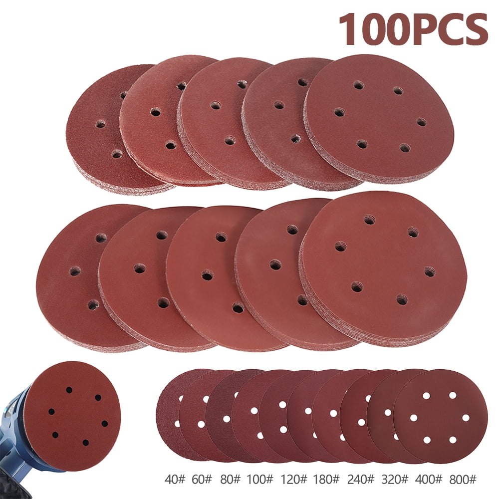 150mm Sanding Discs KLINGSPOR Sandpaper 6 Hole Pads Hook /& Loop Backing GRIT 240-50 Discs Box
