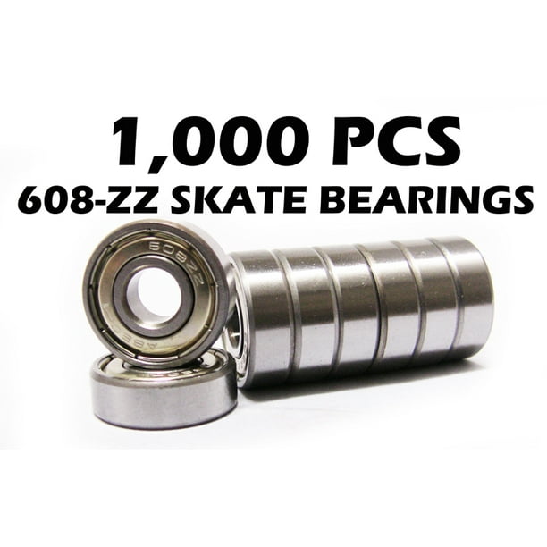 1000 Skate Ball Bearing 608Z 8x22x7mm Shielded Bearings