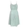 thumbnail image 2 of Vestido George para Mujer Sin Manga Escote Plisado Tirantes Ajustables Verde Talla CH, 2 of 4