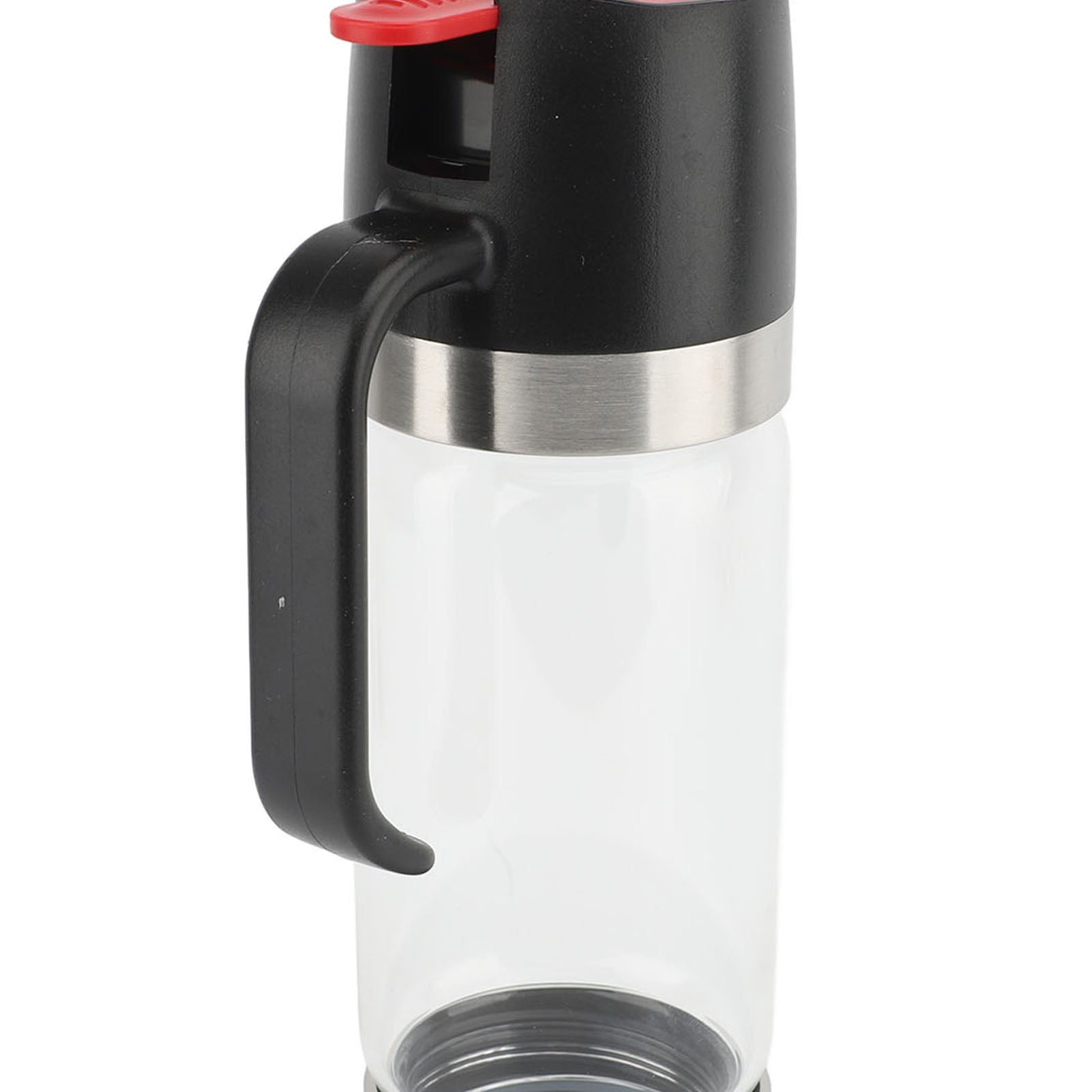 Heat,<span Style="background:red"></span> Glass Honey Pot, Wide Opening  Gentle Press Dispenser For Syrup  Sauces, 350ml