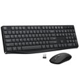 thumbnail image 1 of Combo de teclado y ratón inalámbricos Lovaky de tamaño completo, negro, 1 of 7
