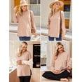 thumbnail image 4 of Ekouaer Women’s Maternity Shirts Long Sleeve Split Side Pregnancy Tee Top Tunic Blouse Casual Mama Clothes, 4 of 6