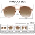 thumbnail image 5 of YDAOWKN Aviator Sunglasses for Womens Retro Trendy Sunglasses UV400 Protection, 5 of 6