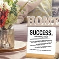 thumbnail image 5 of Inspirational Success Desk Sign Decor Success Definition Acrylic Desk Plaque Sign Home Office Decoration 4x4 Inch, 5 of 6