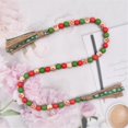 thumbnail image 5 of Vikakiooze 2022 Christmas Decoration Colorful Snowflake Wood Bead String Ornaments Home Decoration Christmas Decorations, 5 of 7