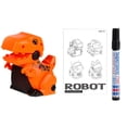 thumbnail image 2 of Juguete de dinosaurio caminando, robot con sonidos, líneas interactivas hechas a mano rastrean el juguete de los dinosaurios modelo de animales para Estilo a, 2 of 8