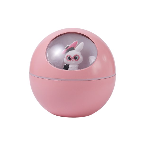 Wosthever Mini humidificador de dibujos animados, difusor de aceites esenciales, humidificadores de aromaterapia, difusores Mini Facial Humidificadores Rosa