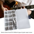 thumbnail image 3 of <p>Electric Guitar Repair Screw Kit, Metal And Iron Complete Electric Guitar Screw Kit Portable Durable 9 Types With Plastic Box For Replacement For Luthier</p>, 3 of 7