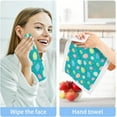 thumbnail image 4 of Coolnut 6 PCS Colorful Easter Eggs Baby Washcloths Towel Set, Highly Absorbent & Soft Cotton Wash Cloths 12"x 12" Face Hand Towels for Bathroom, Multi-Purpose Fingertip Towels, 4 of 5