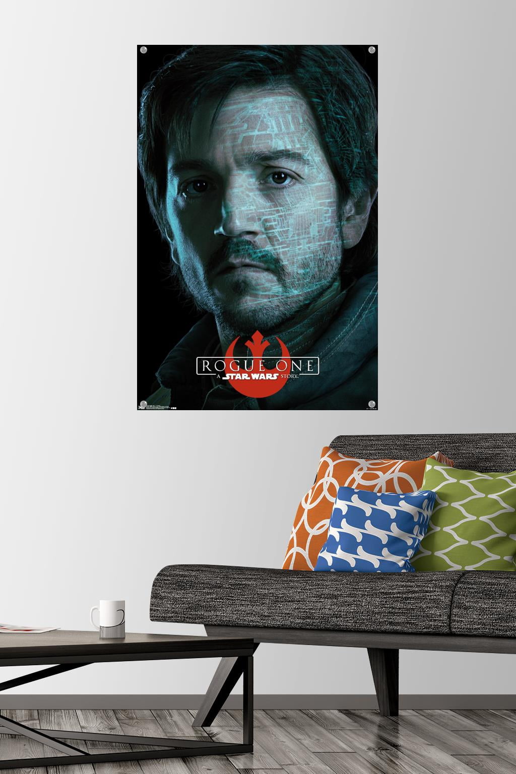Star Wars: Rogue One - Cassian Wall Poster with Push Pins, 22.375" x 34"