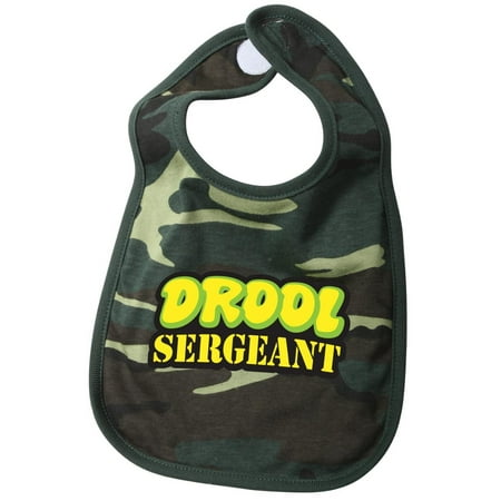 Woodland Camo Drool Sergeant Cotton Bib