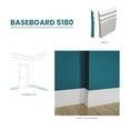 thumbnail image 2 of RMB 518 9/16 in.D x 5 1/4 in. W x 96 in. L Primed Finger-Joined Pine Baseboard Molding 10-pcs 80 Ft Total, 2 of 4