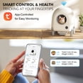 thumbnail image 3 of Self Cleaning Cat Litter Box/Large Capacity for Multiple Cats 68L-9L/Smart App Control No Scooping/Automatic Cat Litter Box includes Garbage Bag,White, 3 of 7