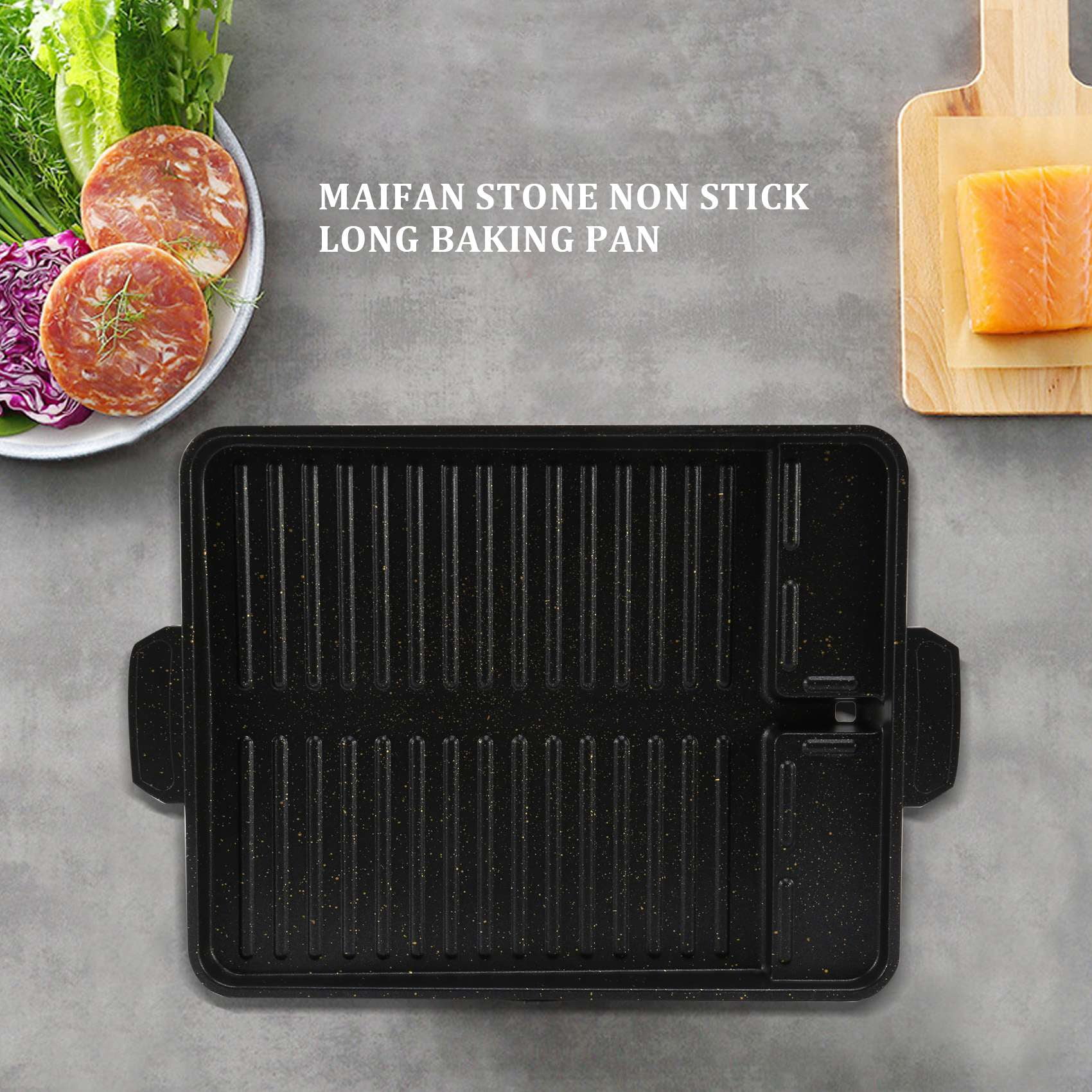 Korean Smokeless Barbecue Grill Pan Gas Household Non-Stick Gas Stove Plate  Electric Stove Baking Tray