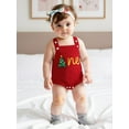 thumbnail image 6 of Rovasas Baby Christmas Romper Overalls Tree Letter Embroidery Jumpsuit, 6 of 9