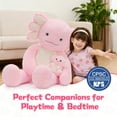 thumbnail image 6 of MorisMos Large Axolotl Stuffed Animals Plush, 39'' Giant Stuffed Axolotl Plush Toy with Baby, 6 of 10