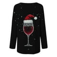 thumbnail image 4 of Patlollav Tunic Tops for Women Long Sleeve Floral Casual Shirts Christmas Tree Print Pullover Blouse, 4 of 6