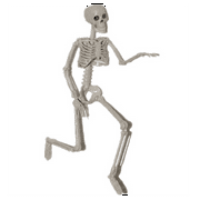 Liliz Halloween Skull Bones Size Scary Human Skeleton Halloween Decoration Party Prop
