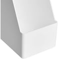 thumbnail image 6 of Rectangular Plastic Desk Organizer, Magazine Rack, White, 2-Pack, 6 of 8