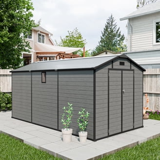 Gymax 9' x 8' Outdoor Tool Storage Shed Large Utility Storage