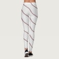 thumbnail image 4 of Gibobby Medias Termicas Afelpadas de Forro Polar Mallas con estampado de béisbol de a la moda para mujer, mallas deportivas de Yoga con Control para mujer(Blanco,G), 4 of 5