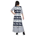 thumbnail image 5 of Moomaya V Neck Kurta With Loose Palazzo Set For Women Printed Ethnic Clothing, 5 of 6
