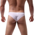 thumbnail image 3 of Aayomet Men's Pouch Bikini Underwear Low Rise Mens Briefs,White XL, 3 of 4