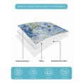 thumbnail image 5 of Quilts Queen Size Bedding Set, Hydrangea Eucalyptus Lightweight Quilted Comforter, Summer Botanical Blue Wooden Soft Reversible Bedspread Coverlet with Pillow Covers for All Season, 90" x 96", 5 of 7