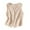 Beige, variant on Women's Cotton Linen Vests V Neck Sleeveless for Spring and Summer