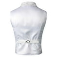 thumbnail image 6 of Men's Fashion Court Style Suit Vest Sleeveless Jacket for Formal and Casual Wear, 6 of 7